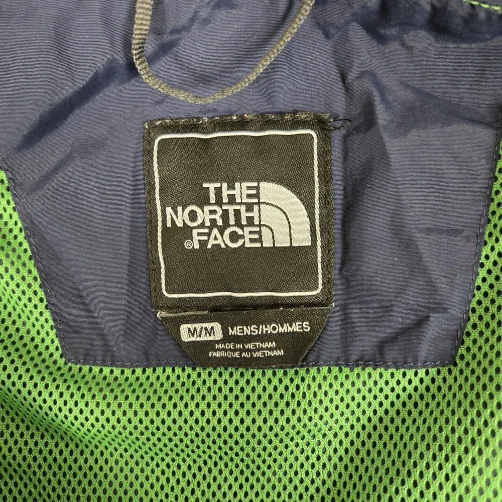 The North Face Jacket Mens Medium Green Hooded Hydrenalite Windbreaker Full Zip
